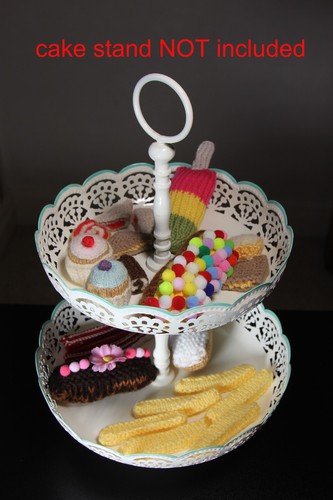 Hand knitted food toys - hand,