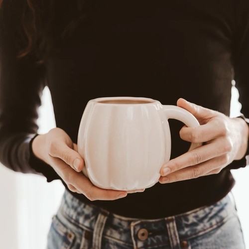 Cream pumpkin coffee - mug,