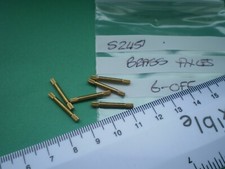 00 HORNBY SPARES S2451 RINGFIELD BRASS AXLES 6 OFF