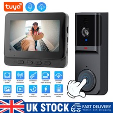Wireless Video Doorbell Security Camera Ring Door Bell /W 4.3" Screen Intercom