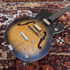 Vintage 1960s Harmony Rocket H54 Tobacco Sunburst USA Gold Foil Electric Guitar