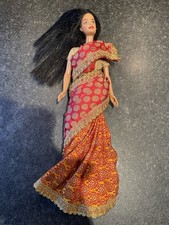 Geogeous Indian Barbie Doll Wearing Ecsquisite Sari