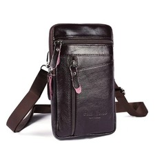 Men genuine leather phone - genuine,