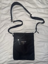PRADA Mens Side Bag Black