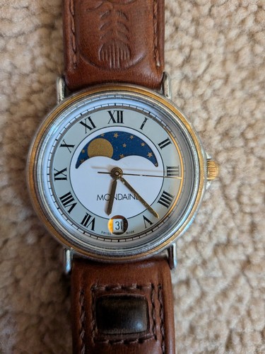 Vintage mondaine moonphase - vintage,
