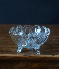 Vintage Crystal Bowl on Legs