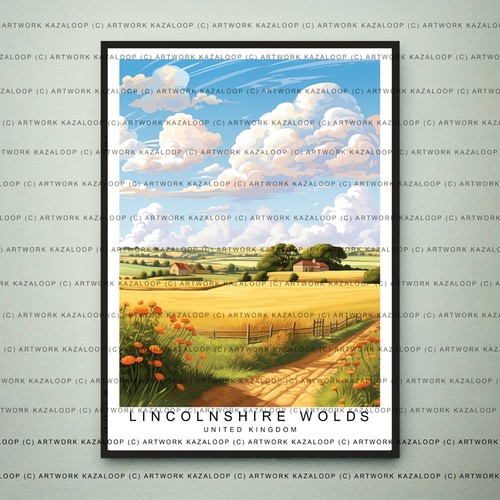Lincolnshire wolds unframed - wolds,