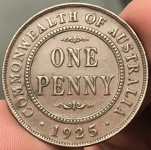 1925 australia penny key - australia,