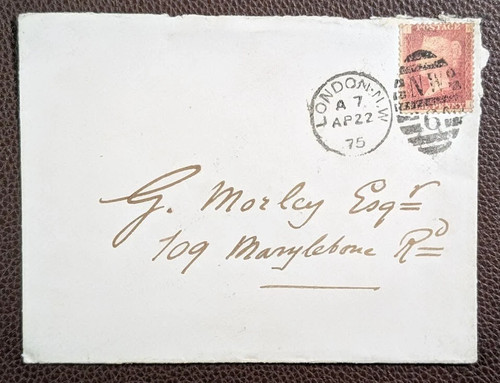 1875 red cover to - 1875, on