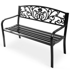 Metal Garden Bench with