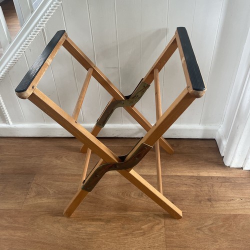 Vintage wooden folding luggage - wooden,