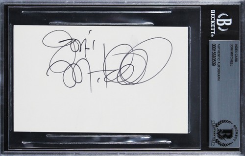 Joni mitchell authentic signed - mitchell,