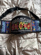 Hippy Embroidered Waist Hip Bag Small Belt Bag Fanny Pack for Women Travel