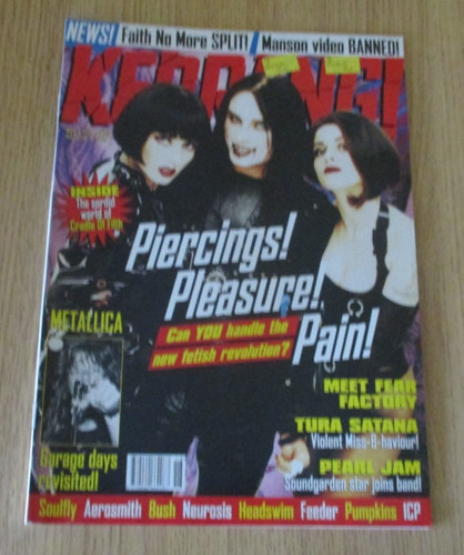 Vintage kerrang magazine 697 - vintage, kerrang!