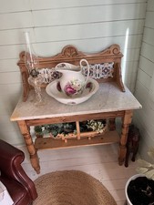 Antique Wooden Wash Stand Jug