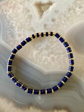 Navy Blue Agate Stacker Gemstone Bracelet by “Lola & Lily Rose” ?