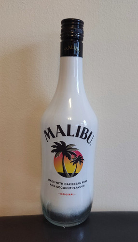 Empty 700ml 70cl malibu rum - 70cl,