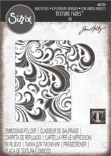 Sizzix Tim Holtz Swirls Flourish 3D Embossing Folder A6 Birthday Card Making