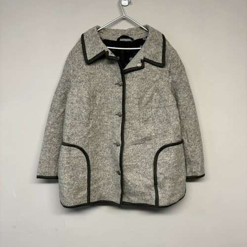 Vintage grey boiled wool - vintage,