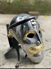 Medieval Murmillo Gladiator Helmet | Prop Replica Gladiator Movie Helmet 16 Ga