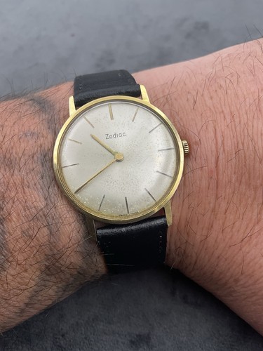 Vintage zodiac watch gold - vintage,