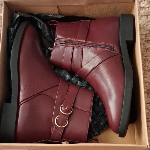 Asos women burgundy faux - women's,