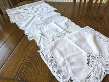 Vintage Tray Cloths X 5 Hand