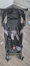 GB Pockit Holiday Cabin Approved Stroller Buggy.  Black and grey colour 