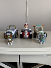 Paw Patrol bundle Everest, Tracker & Ryder Vehicles & Figures set cars Quad Snow