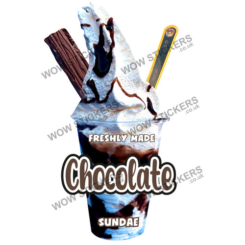 Chocolate ice cream sundae - chocolate,