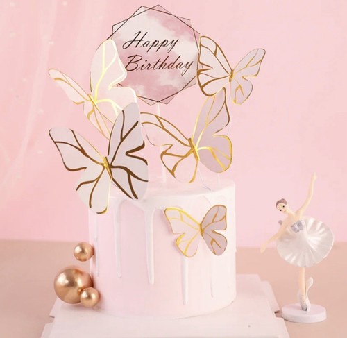 Ballerina cake topper pink - cake,