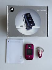 MOTOROLA V3x PINK Sleek, Thin Design Flip Mobile Phone. BOXED. In VGC