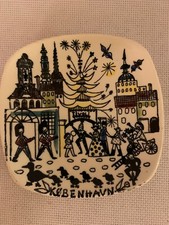 Inger Waage Copenhagen Tivoli København Handpainted Plate 5” Denmark
