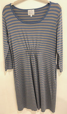 Ladies The Masai Clothing Company Blue Mix 3/4 Sleeve Dress Size XS