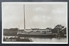 RPPC LUDHAM BRIDGE NORFOLK BROADS SAILING BOAT BUILDINGS POSTED 1931
