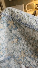 Huge Vintage Durham Quilt Style bedspread florals patchwork 260 x 270cm