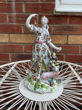 antique Derby 18th century patch period Diana the huntress figure