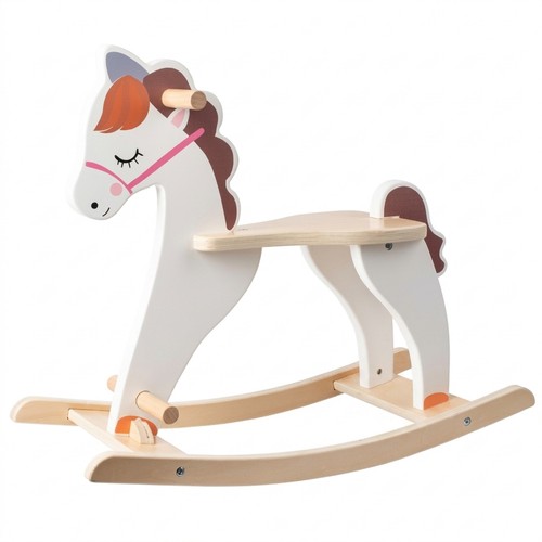 Wooden rocking horse cute - rocking,