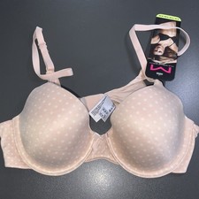Bnwt Maidenform Beige/Pink Spot T Shirt Bra Size 32 B 