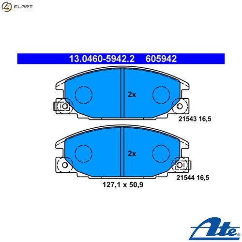 Brake pad set disc - pad,