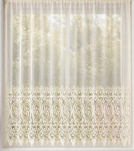Heavy lace base corfu - heavy, cream