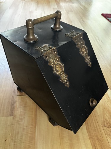 Vintage antique fireplace coal - vintage,