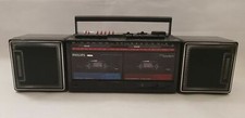Philips Super Tandem D8268/05 Ghetto Blaster Stereo System Twin Cassette Radio