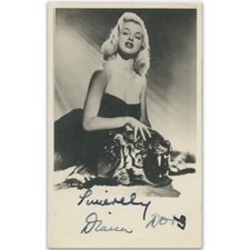 Diana Dors  Signed Autographed