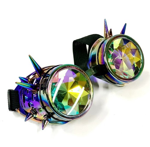 Rainbow spike goggles - rainbow,