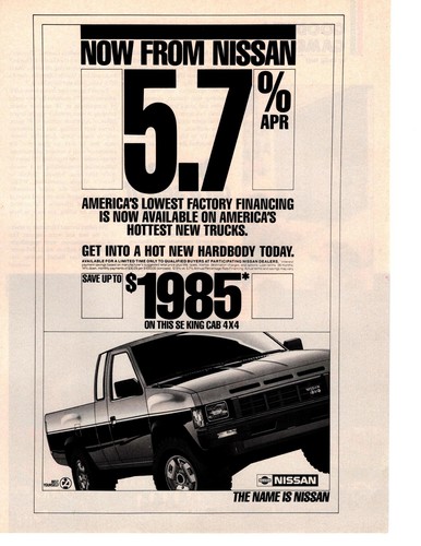 1986 nissan king cab - king, 4x4