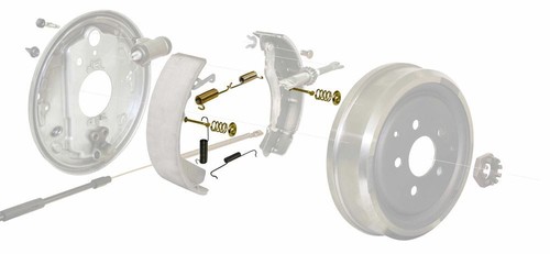 Rear brake shoes fitting kit - rear,