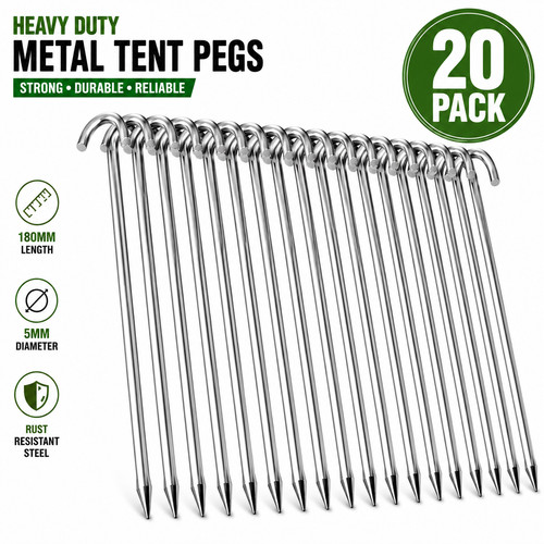 Metal tent pegs - metal, heavy