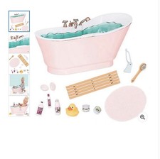 Our Generation Bath and Bubbles Set with Accessories and Bath Tub
