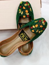 *   "Green Floral Embroidered